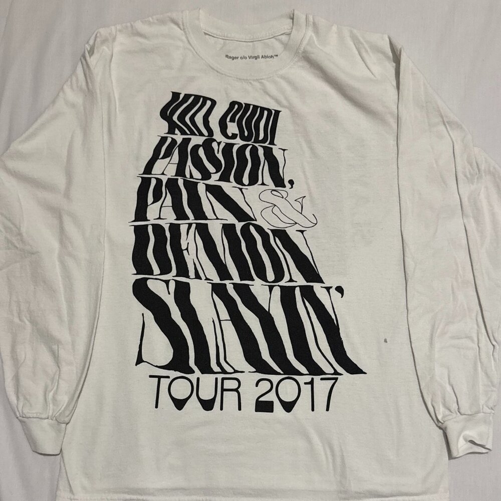 Kid Cudi x Virgil Abloh Long Sleeve – 2017 Passion, Pain & Demon Slayin' -Size L